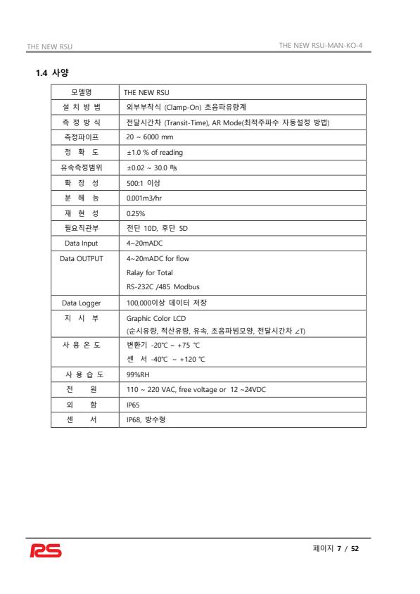 초음파유량계(Ultrasonic Flowmeter)